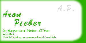 aron pieber business card